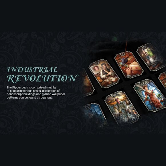 Fin De Siecle Kipper Fortune Telling Deck (39 silver gilt-edged cards) - Picture 8 of 10